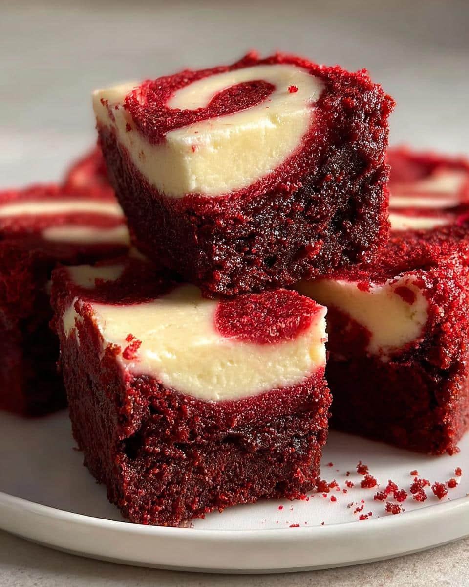 Homemade Red Velvet Brownie Bites - detail 2