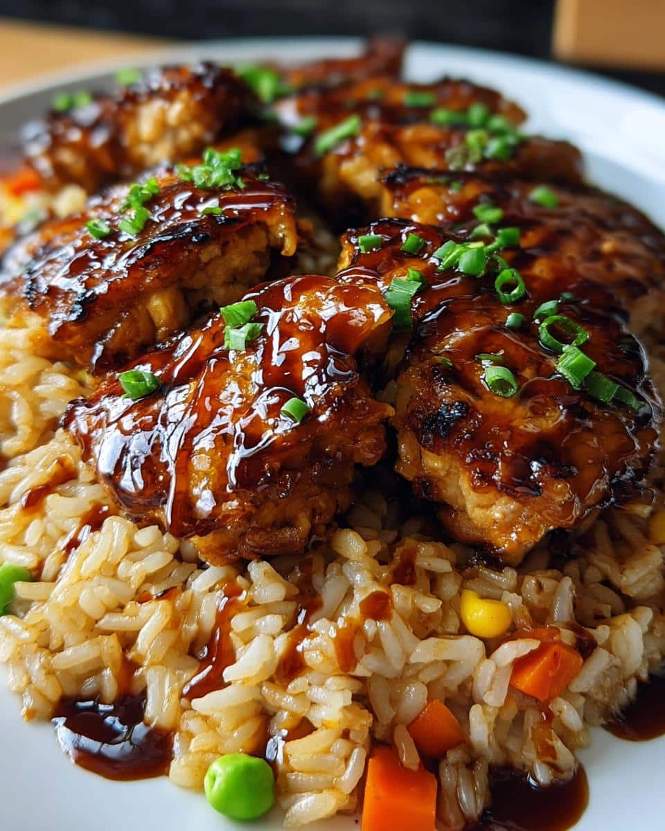 Honey BBQ Chicken Rice - detail 1
