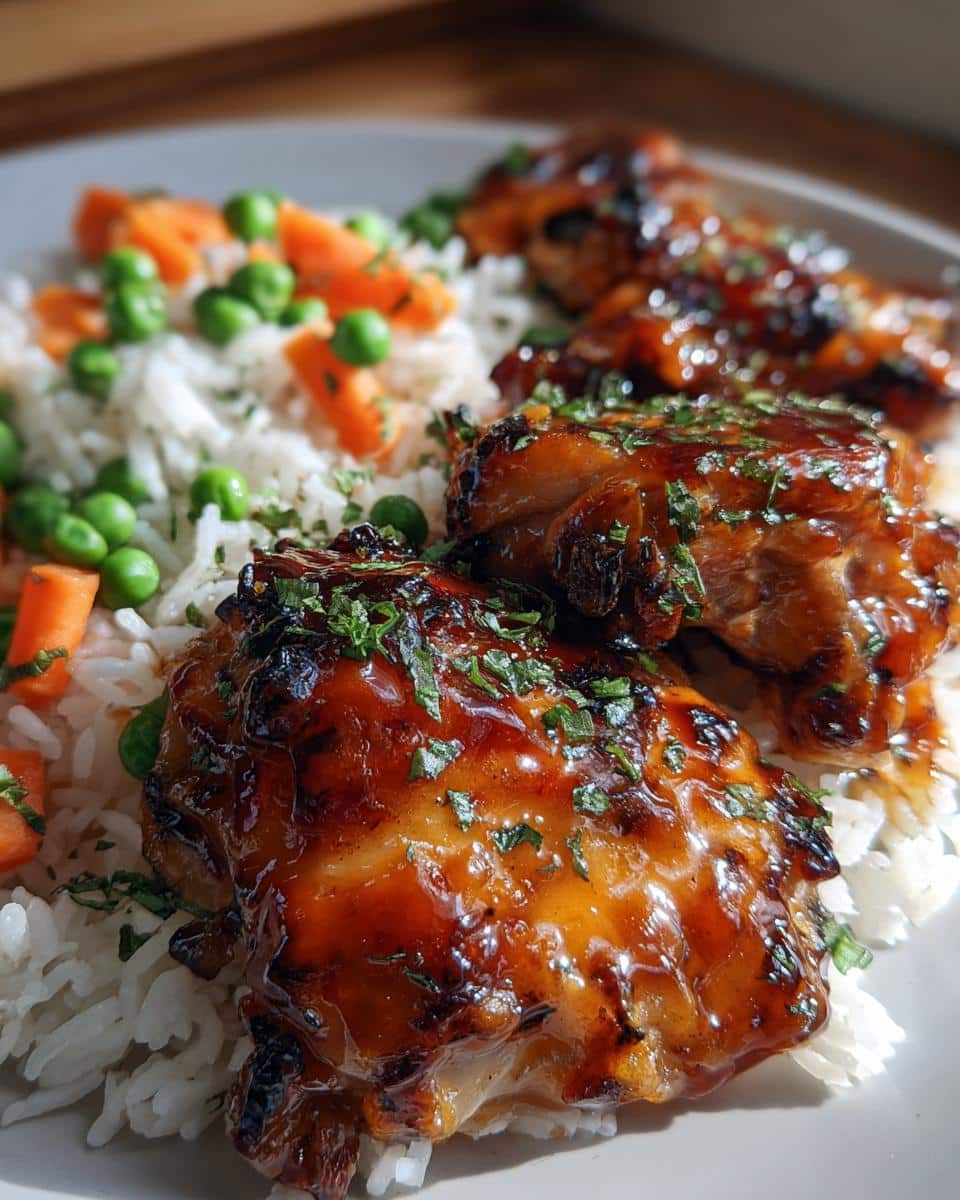 Honey BBQ Chicken Rice - detail 1