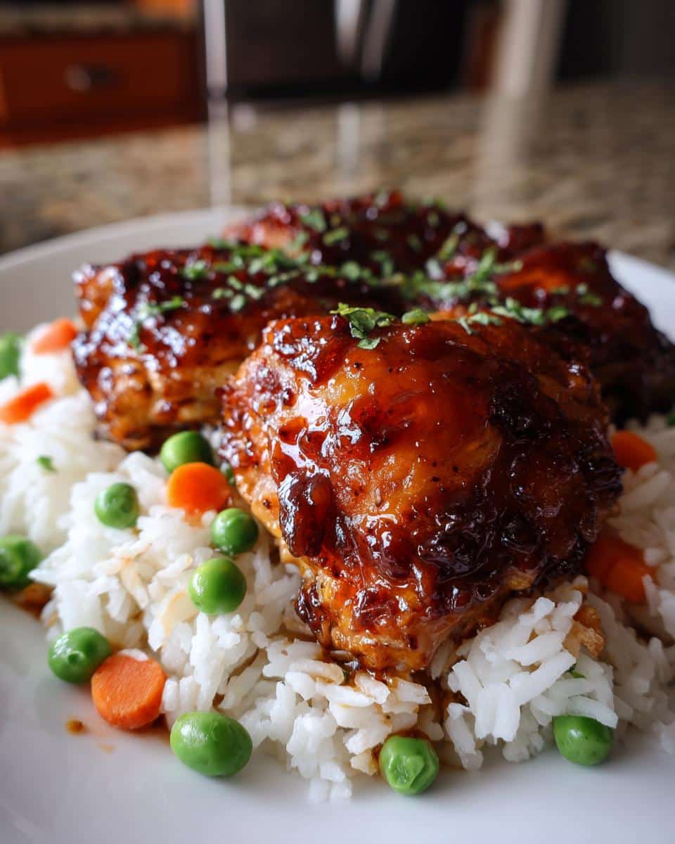 Honey BBQ Chicken Rice - detail 2