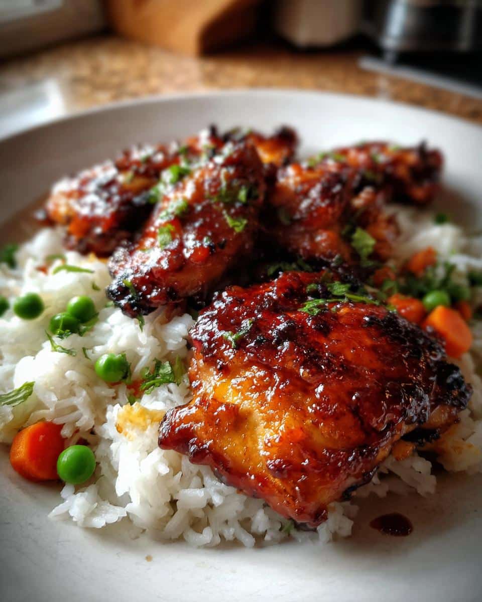 Honey BBQ Chicken Rice - detail 3