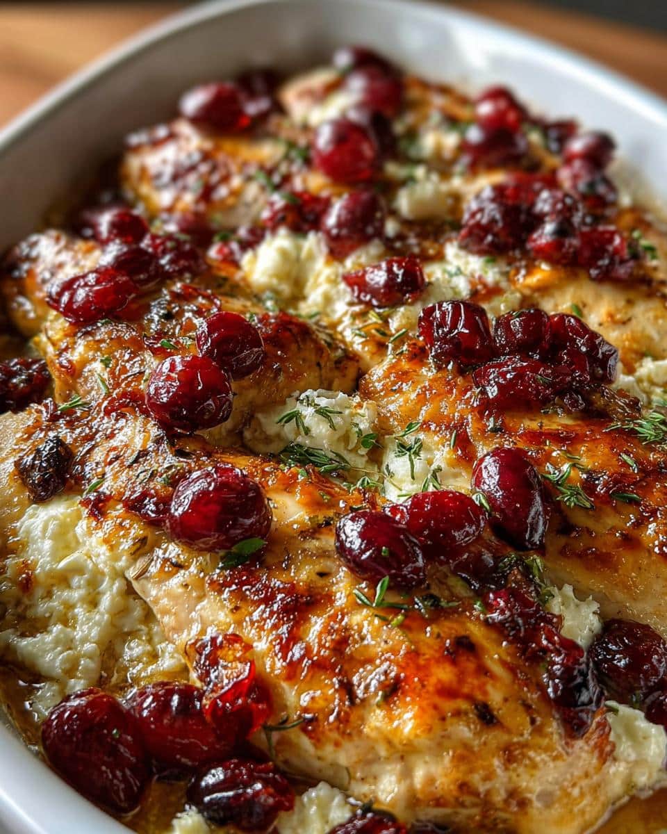 Honey Cranberry Chicken Bake with Ricotta Cheese - detail 2