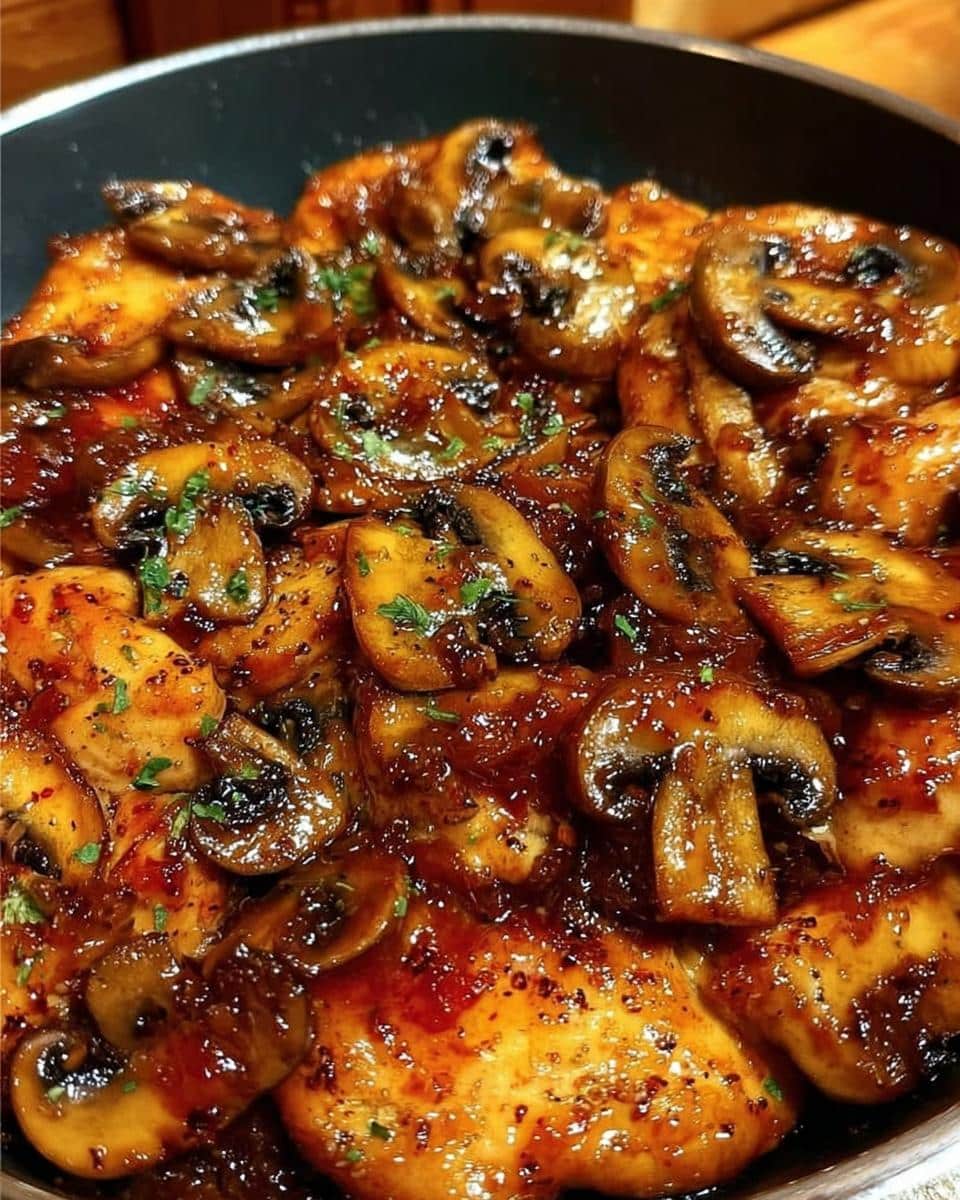 Honey Garlic Chicken with Mushroom - detail 1
