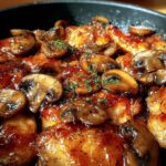 Honey Garlic Chicken with Mushroom