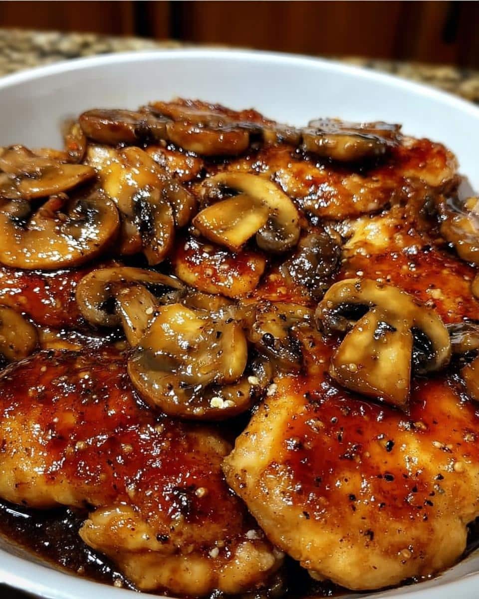 Honey Garlic Chicken with Mushroom - detail 2