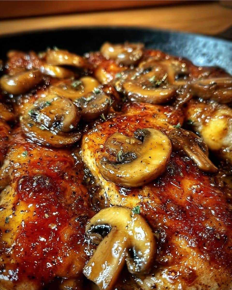 Honey Garlic Chicken with Mushroom - detail 3