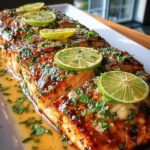 Honey-Lime Garlic Butter Baked Salmon