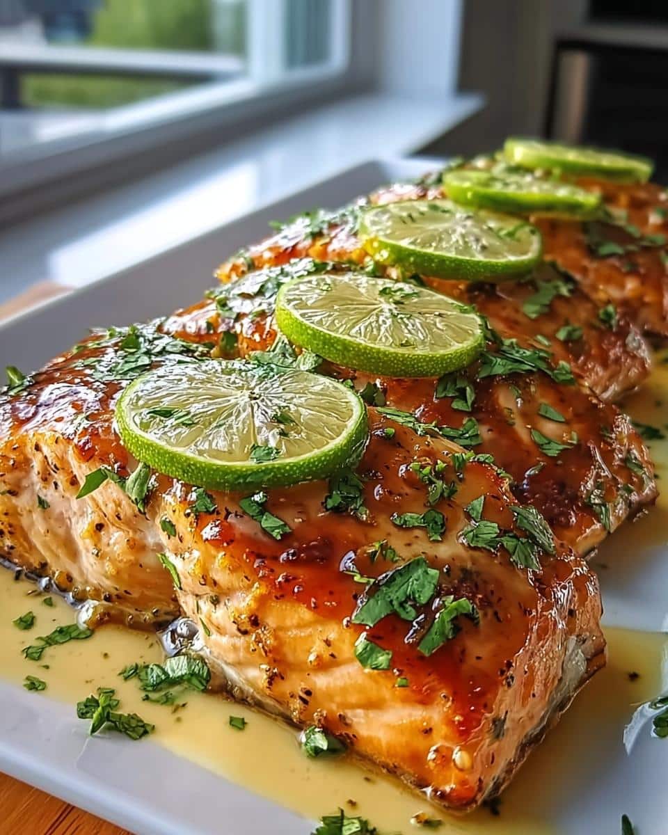 Honey-Lime Garlic Butter Baked Salmon - detail 2