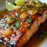 Honey Pineapple Glazed Salmon