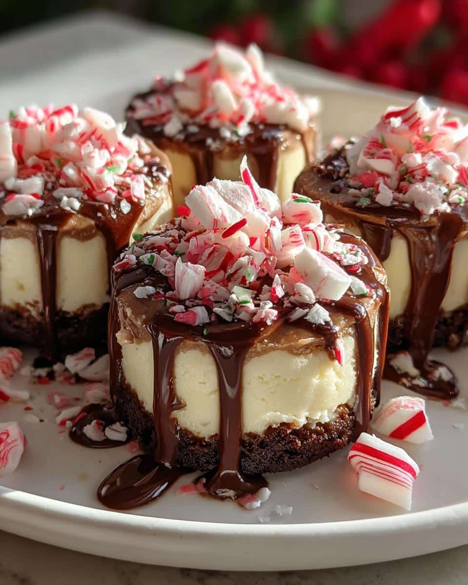 Hot Cocoa Peppermint Cheesecake Bites - detail 1
