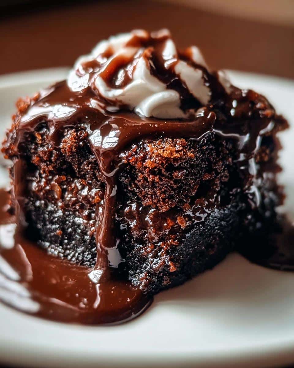 Hot Fudge Chocolate Pudding Cake - detail 1