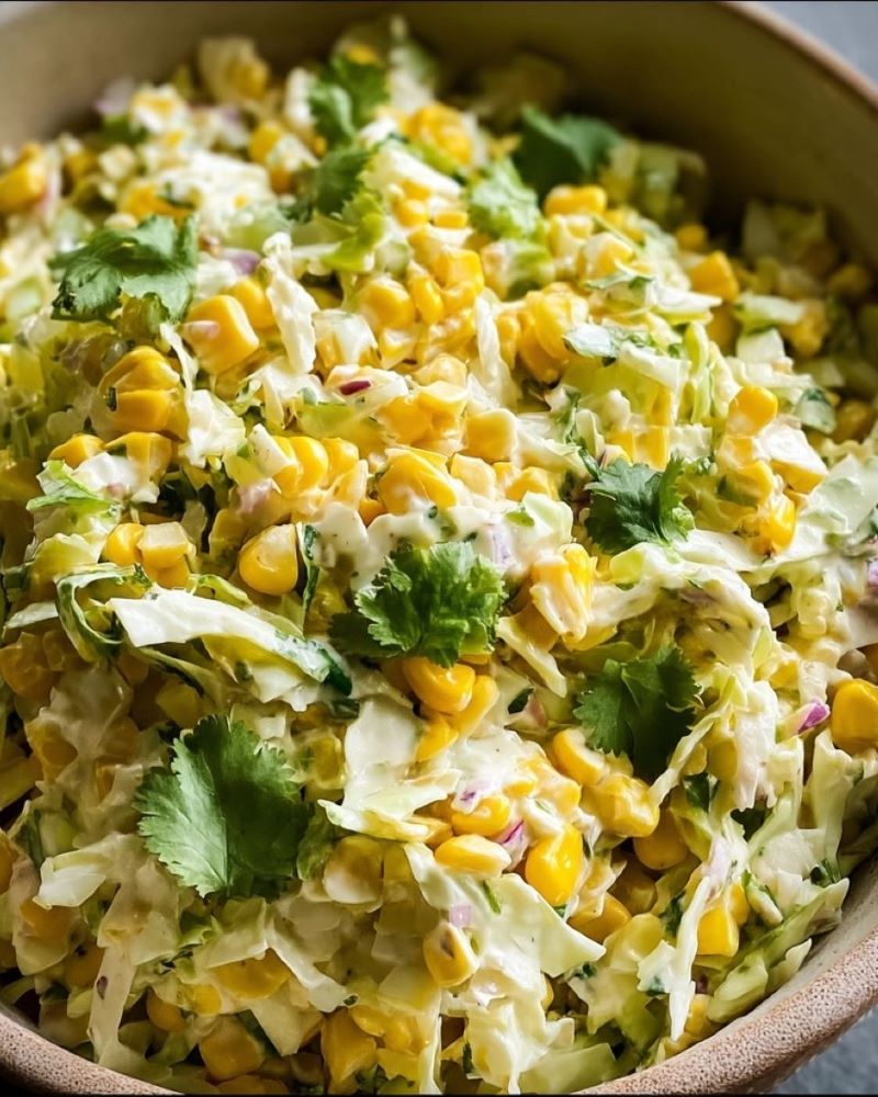 Jalapeno Corn Coleslaw