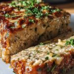 Juicy Garlic Parmesan Chicken Meatloaf