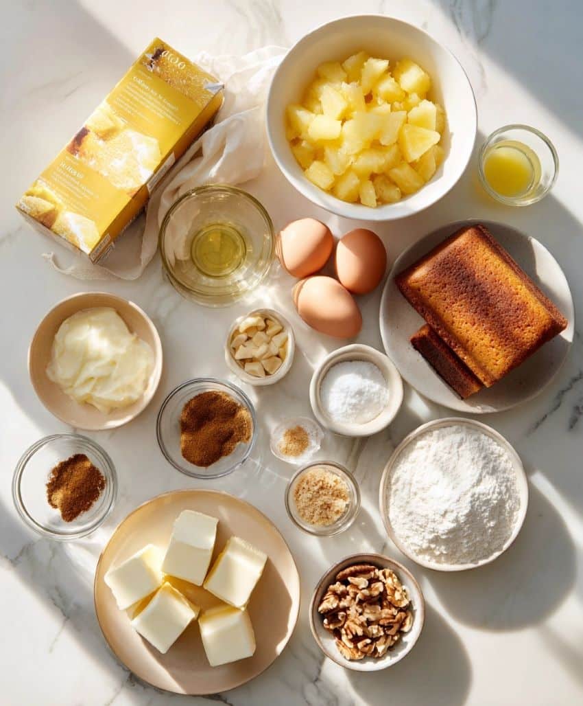 Juicy Pineapple Heaven Cake - Ingredients