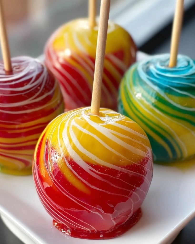 Kool-Aid Swirl Candy Apples