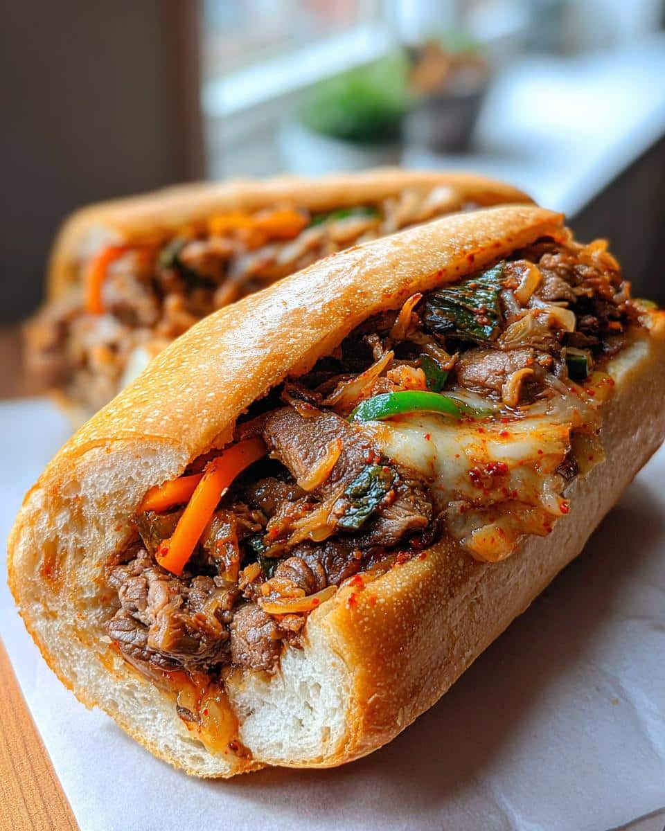 Korean-Inspired Kimchi Bulgogi Cheesesteak - detail 2
