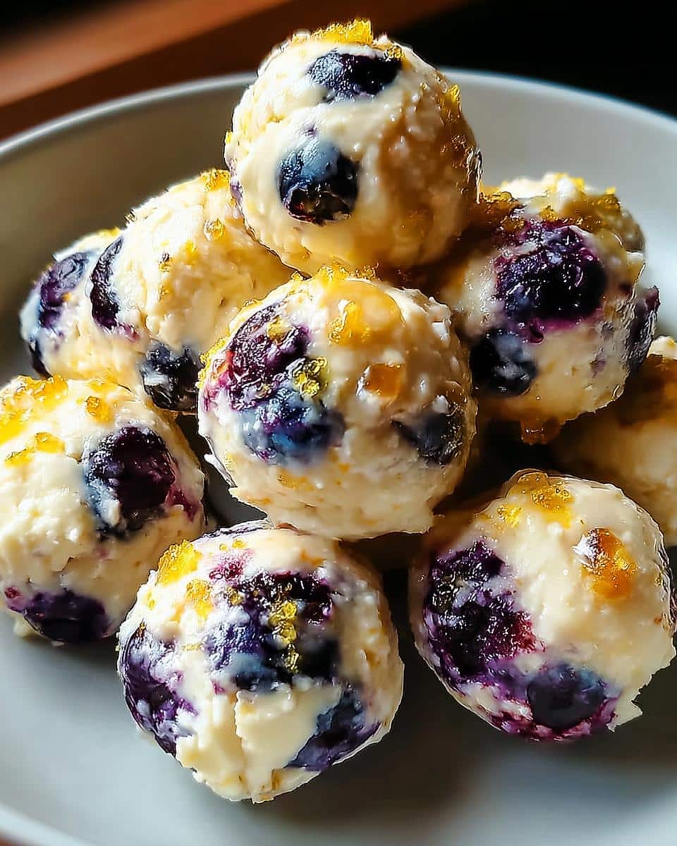 Lemon Blueberry Cottage Cheese Protein Bites - detail 1