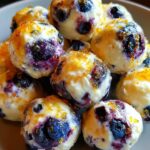 Lemon Blueberry Cottage Cheese Protein Bites