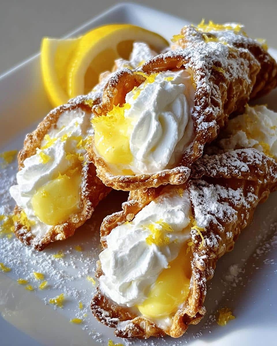 Lemon Meringue Pie Cannoli - detail 1