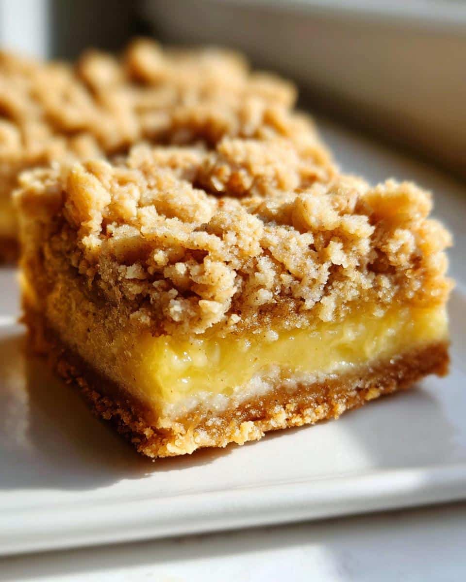 Lemon Oatmeal Crumble Bars - detail 2