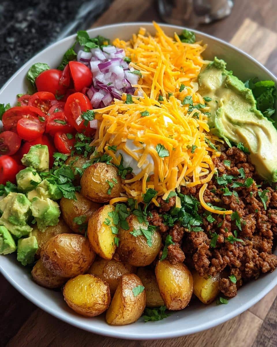 Loaded Potato Taco Bowl - detail 1