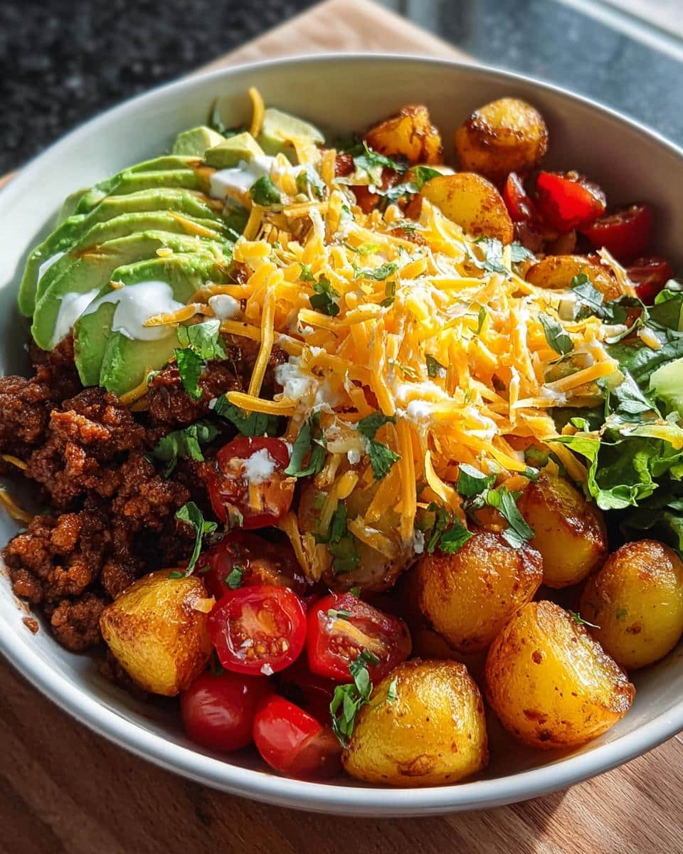 Loaded Potato Taco Bowl - detail 2