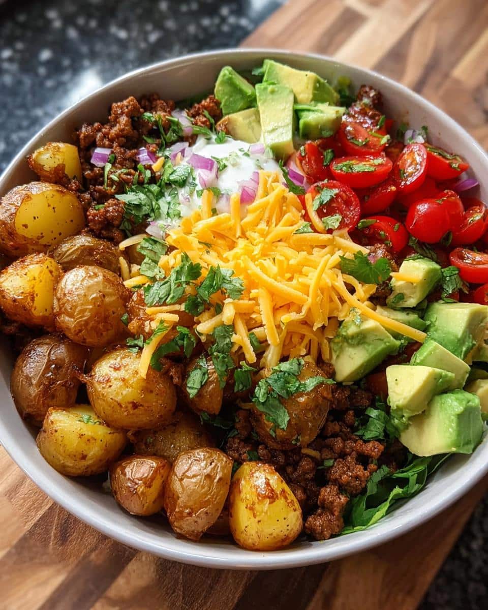 Loaded Potato Taco Bowl - detail 2