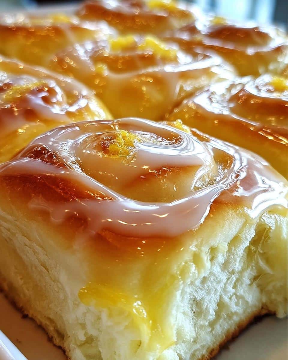 Lusciously Soft Lemon Rolls - detail 2
