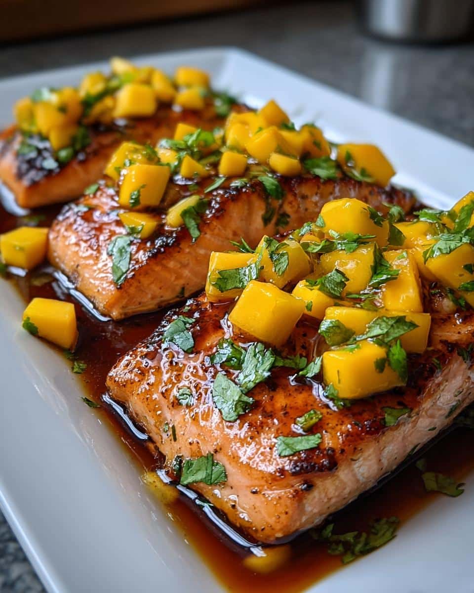 Mango Teriyaki Salmon - detail 2