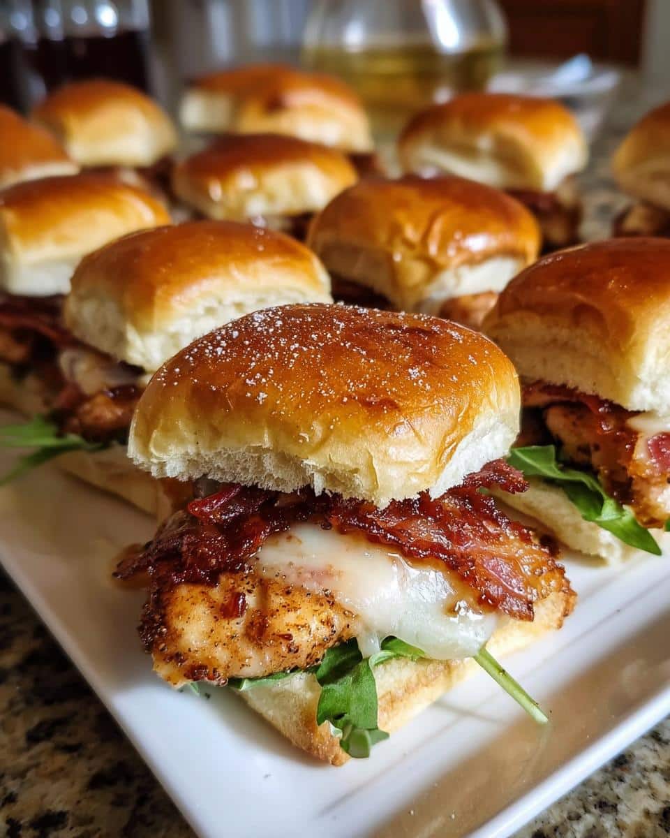 Maple Chicken Bacon Sliders - detail 1