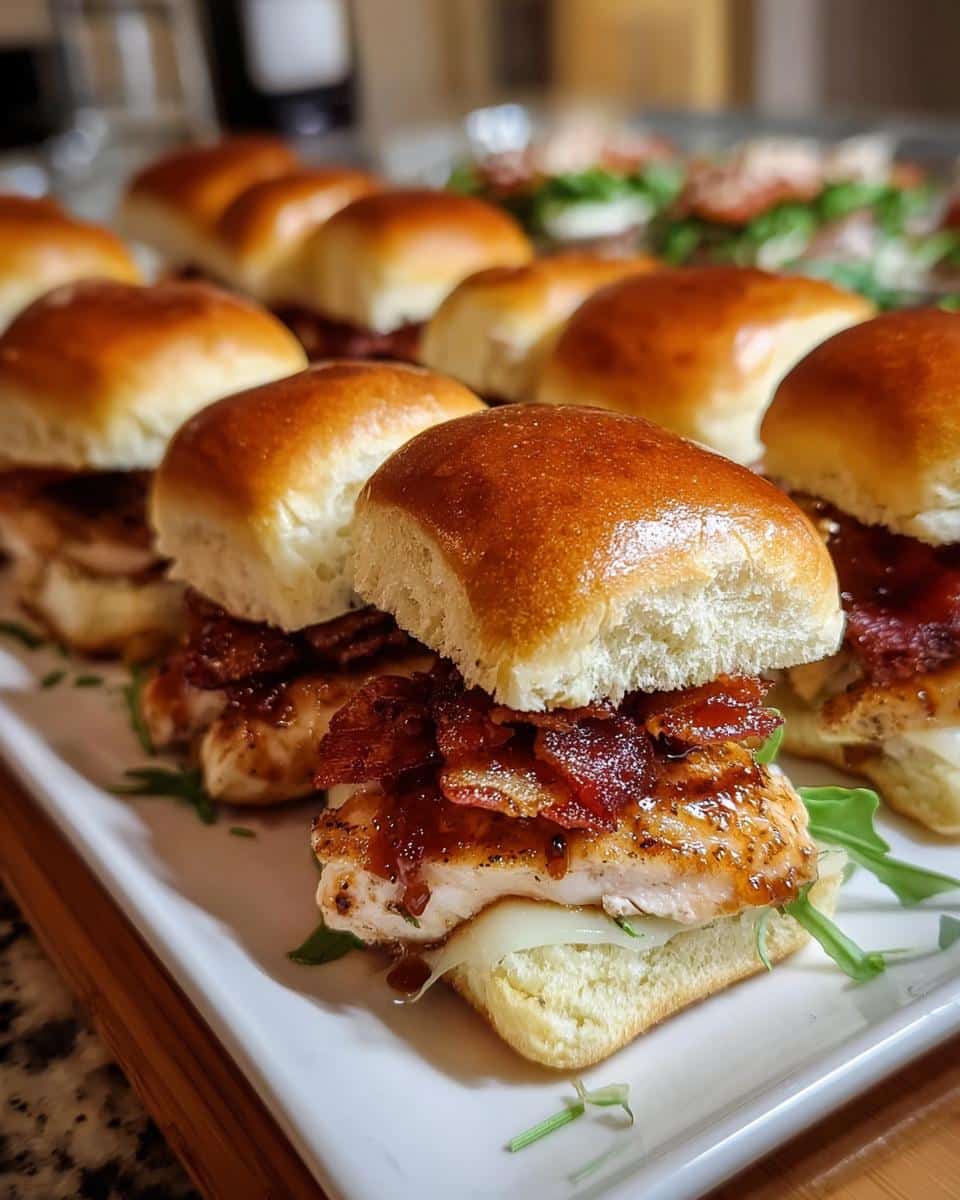 Maple Chicken Bacon Sliders - detail 2