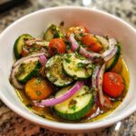 Marinated Cucumbers, Onions, and Tomatoes