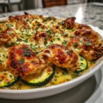 Mediterranean Chicken Zucchini Bake