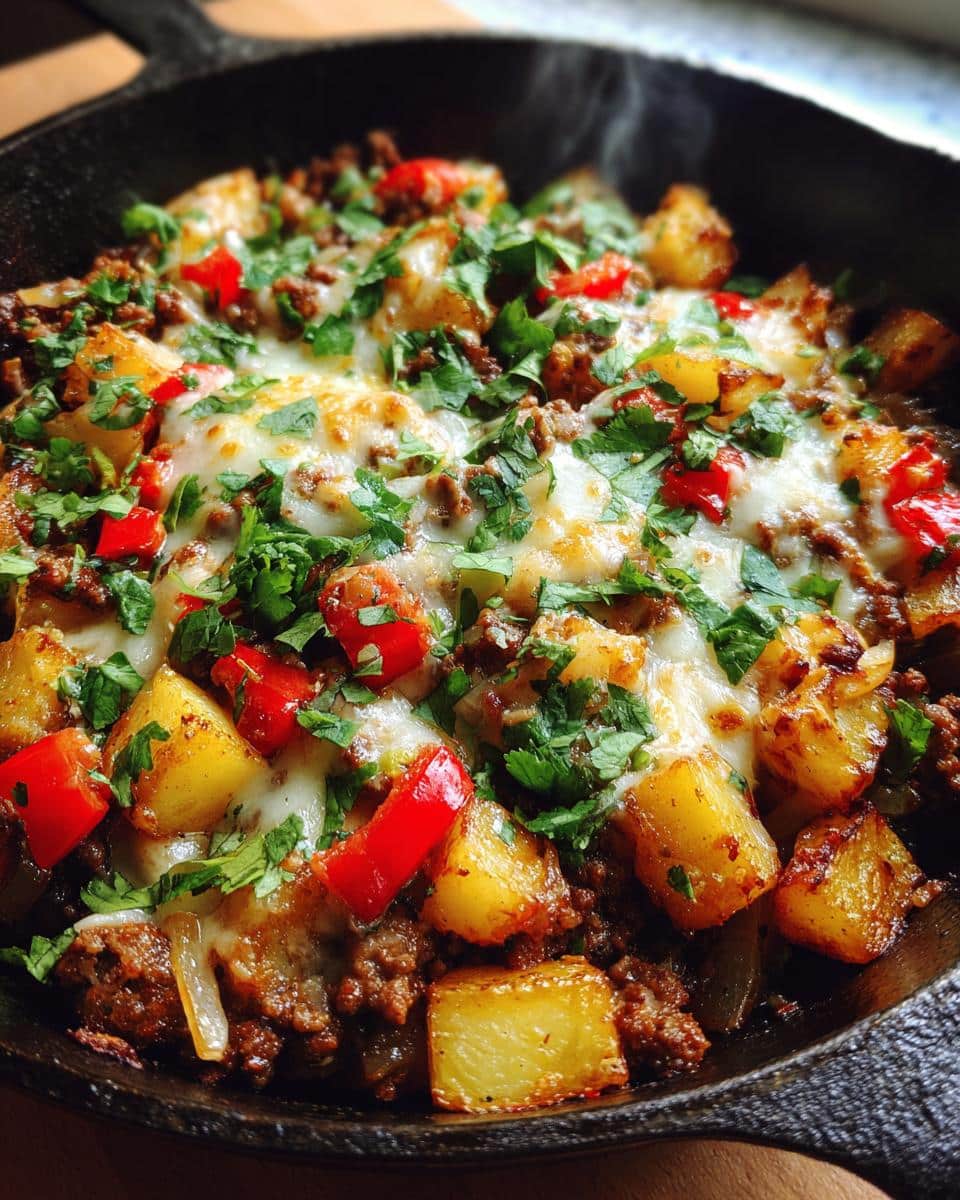 Mexican Ground Beef and Potato Skillet - detail 1