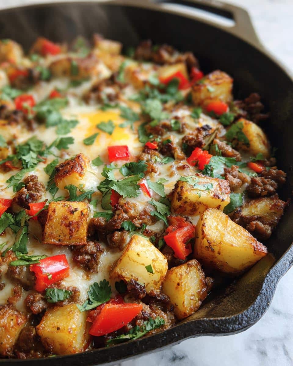 Mexican Ground Beef and Potato Skillet - detail 2