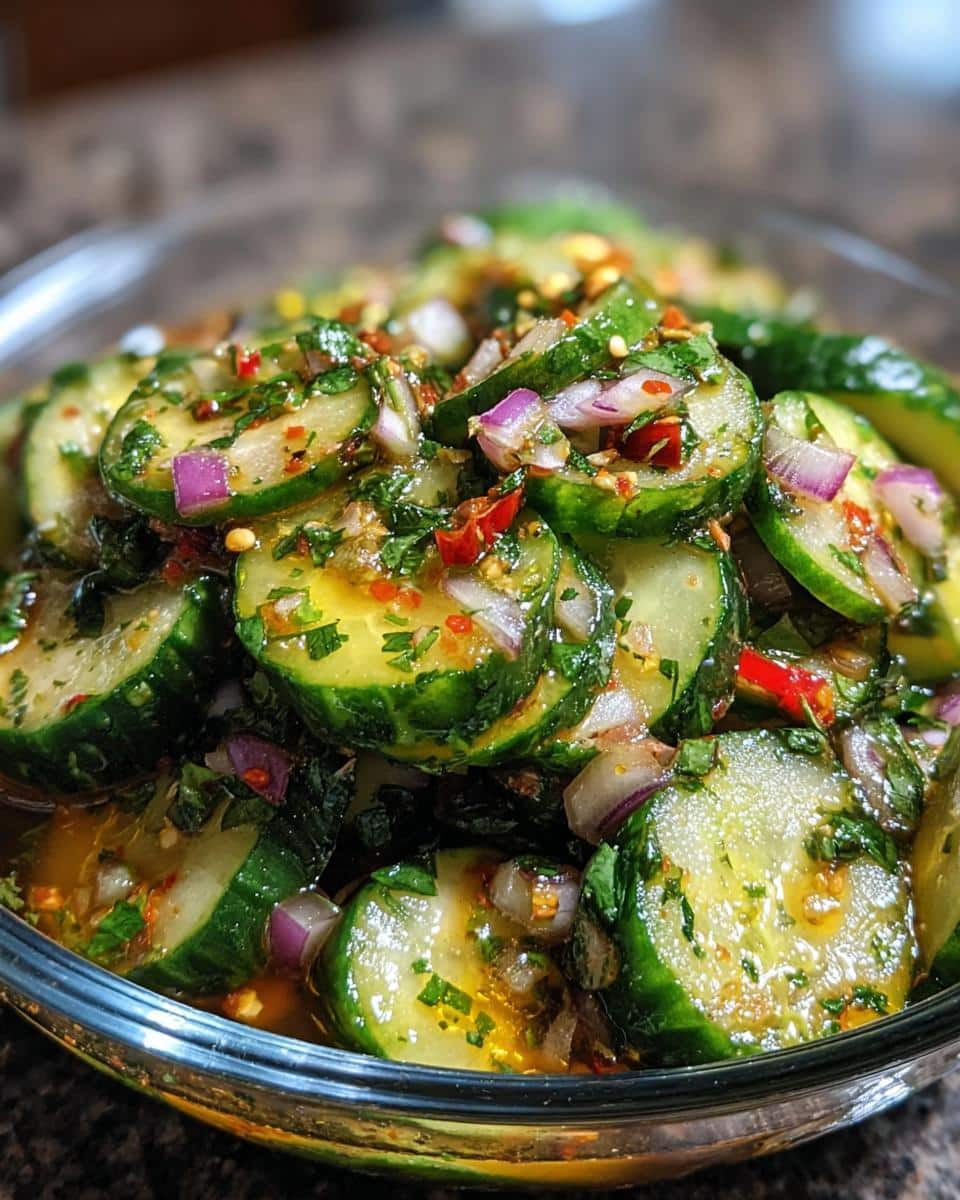 Mexican-style cucumbers - detail 1