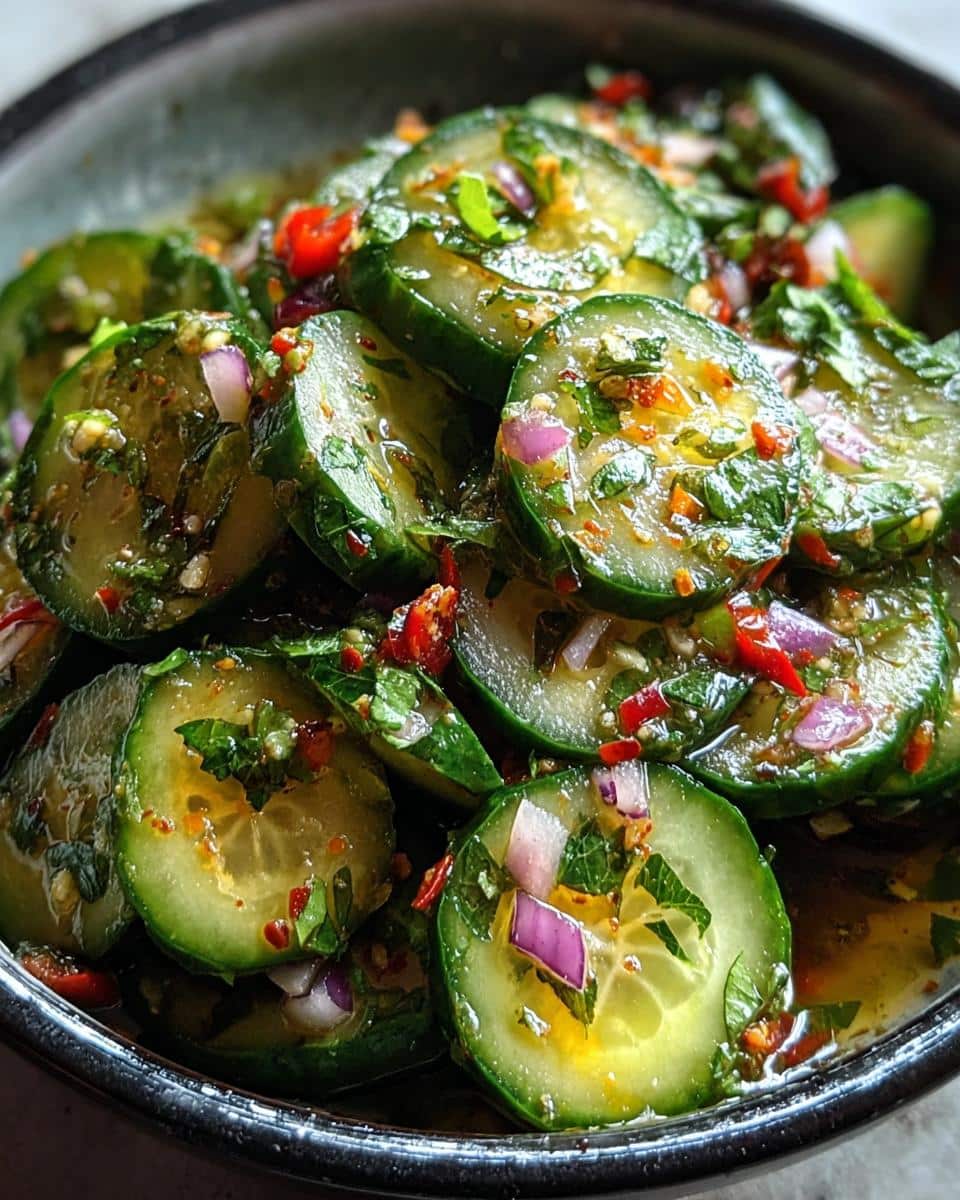Mexican-style cucumbers - detail 2