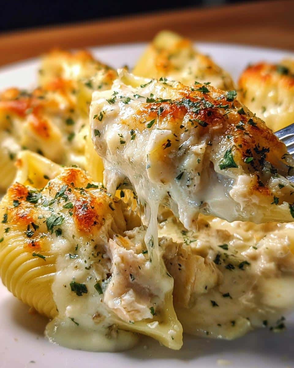Million Dollar Chicken Alfredo Stuffed Shells - detail 2