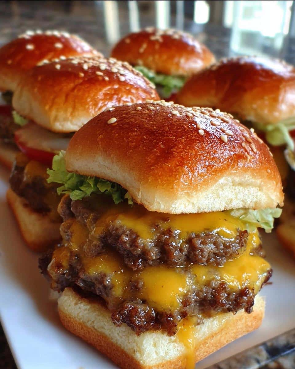 Mini Butger Mini Beef Cheeseburgers - Travelers Wizard