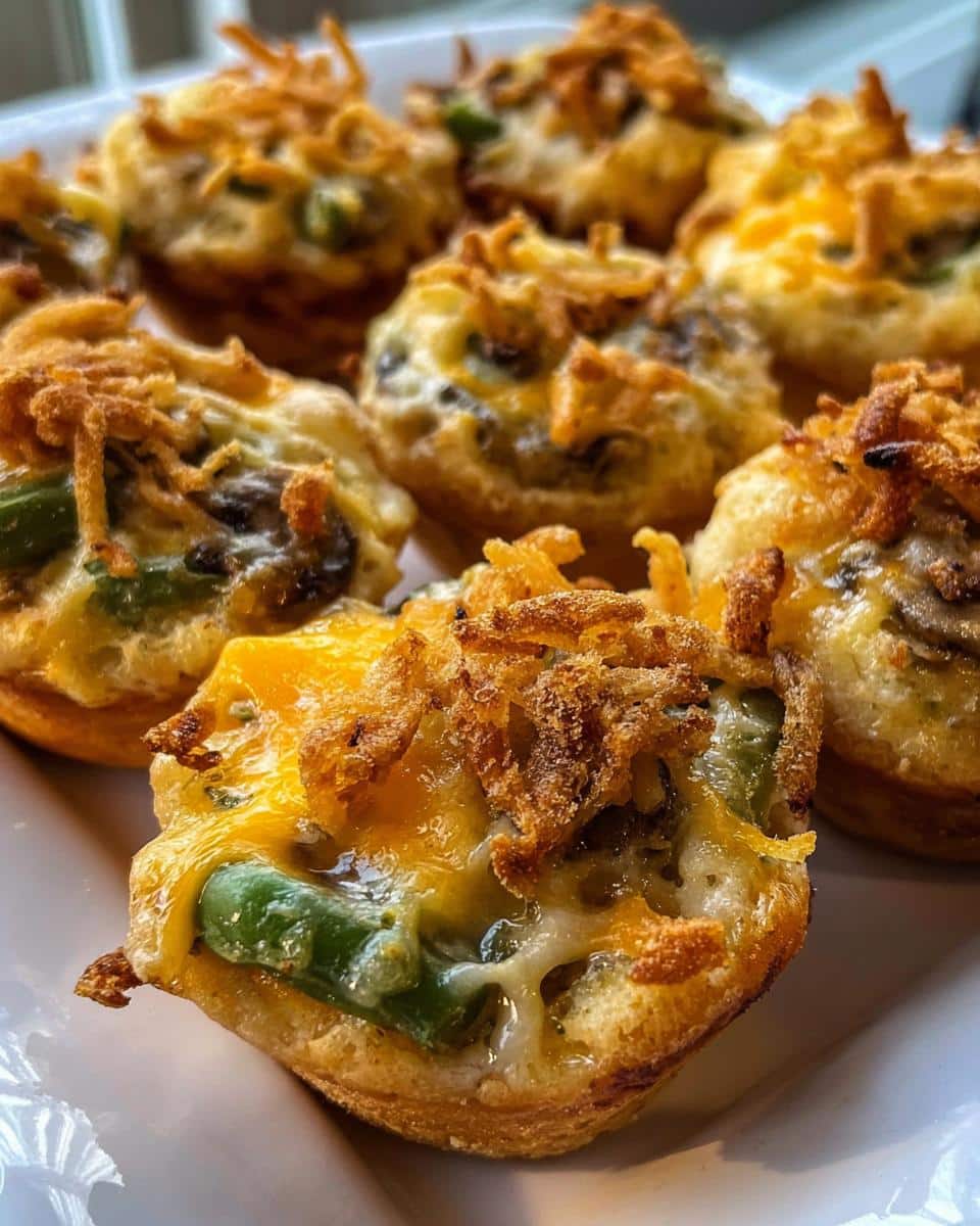 Mini Green Bean Casserole Bites - detail 1