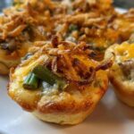 Mini Green Bean Casserole Bites