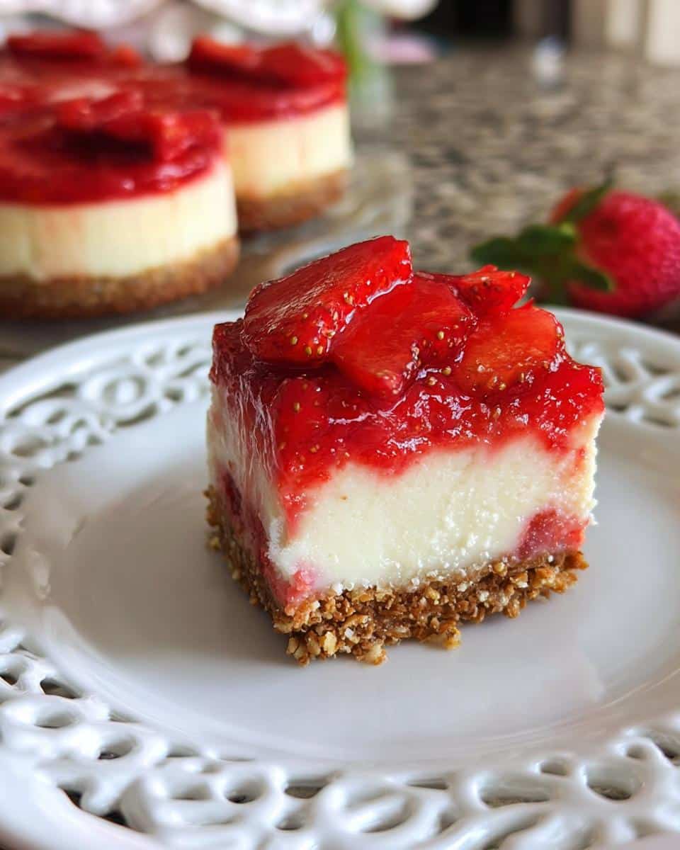 Mini Strawberry Pretzel Salad Cheesecake - detail 1
