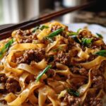 Mongolian Ground Beef Noodles