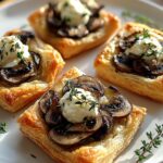 Mushroom Goat Cheese Tarts