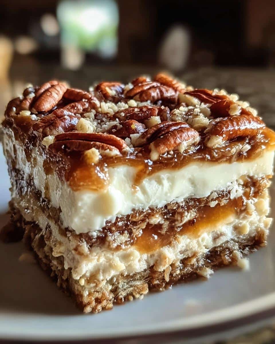 No-Bak Pecan Pie Lasagna - detail 1