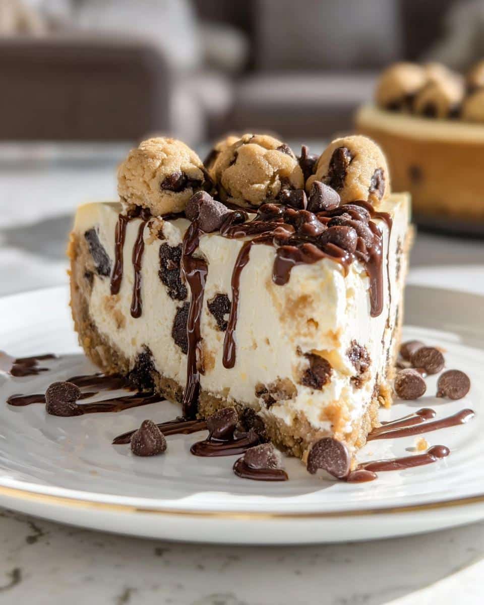 No-Bake Cookie Dough Cheesecake - detail 1