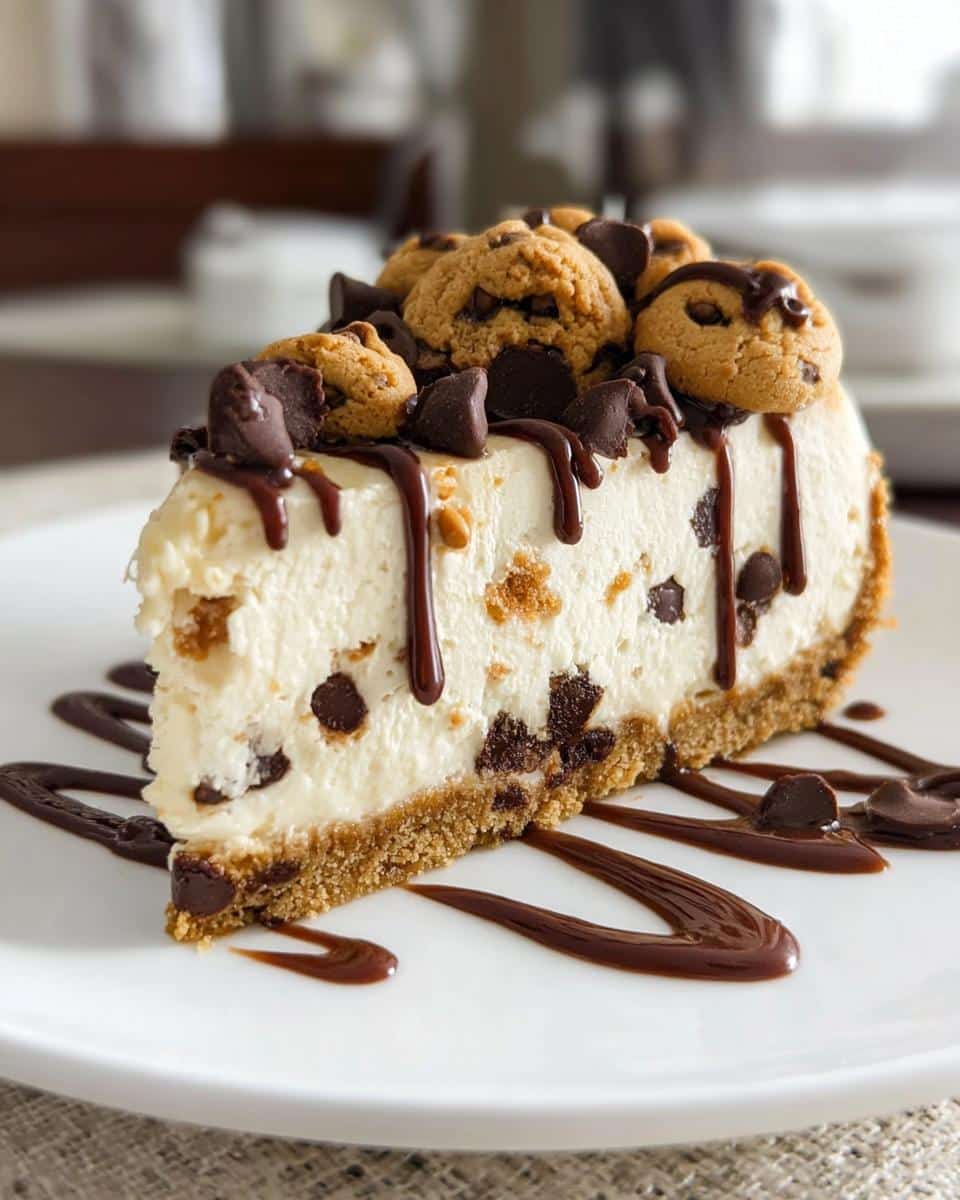 No-Bake Cookie Dough Cheesecake - detail 2