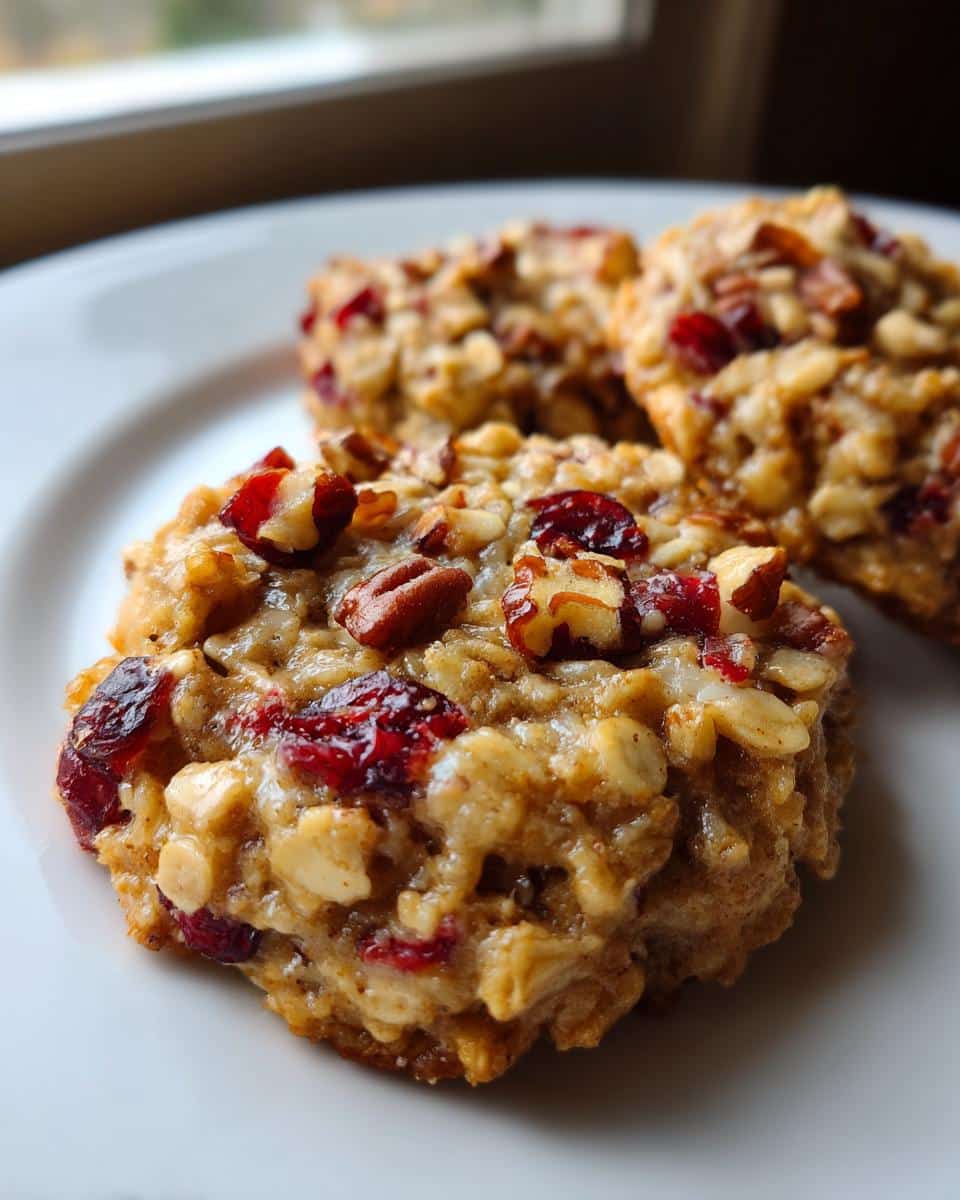 No-Bake Cranberry Pecan Praline Cookies - detail 1