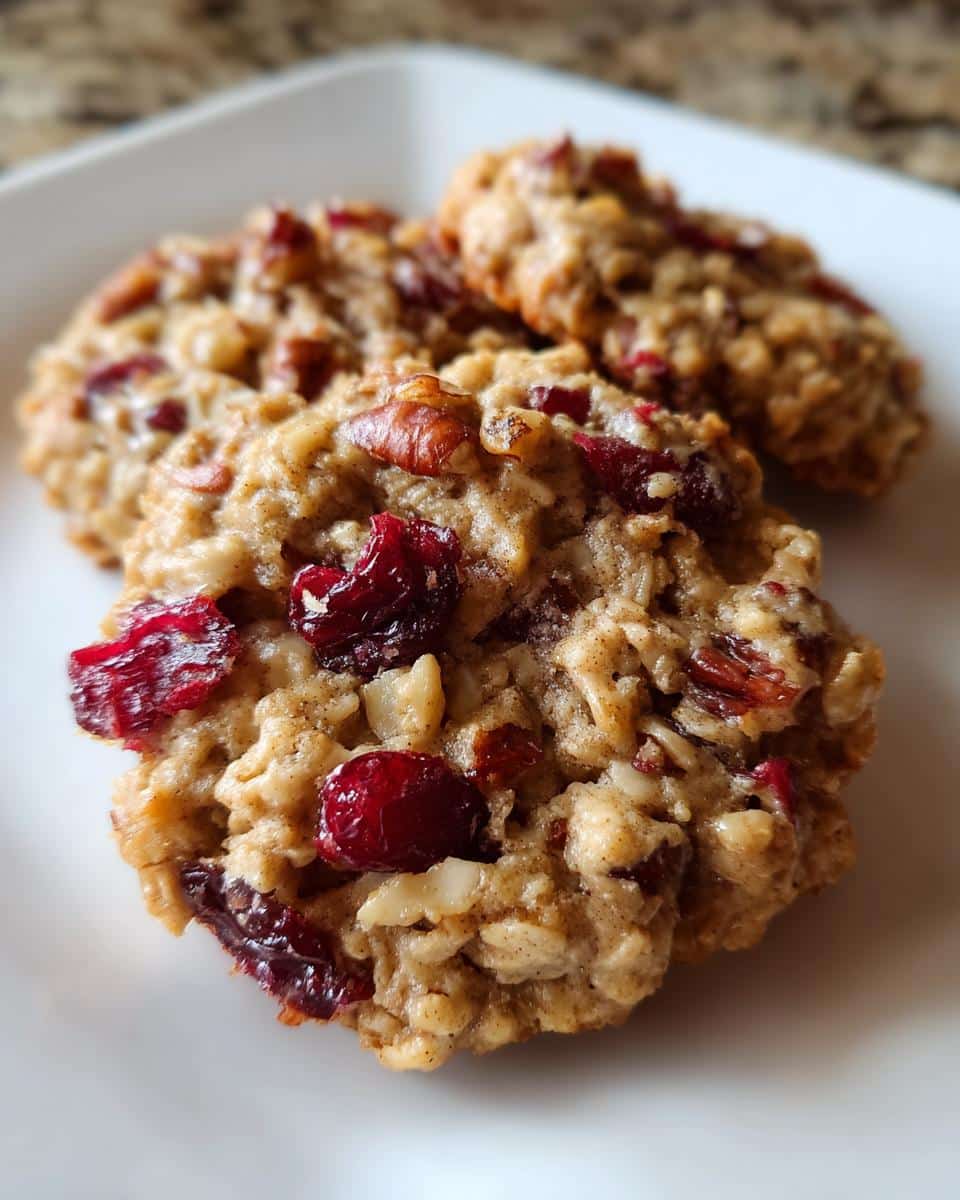 No-Bake Cranberry Pecan Praline Cookies - detail 2