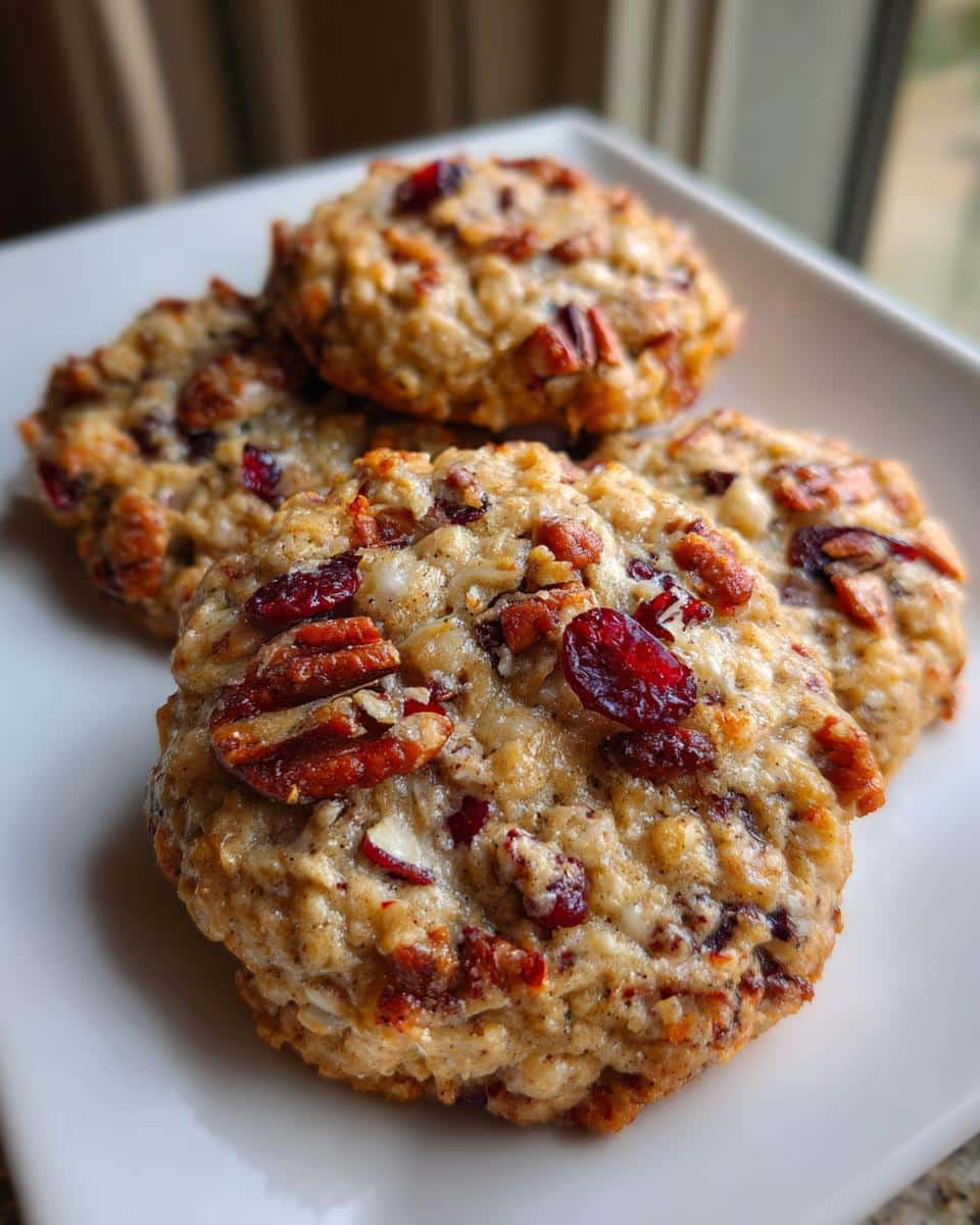 No-Bake Cranberry Pecan Praline Cookies - detail 3